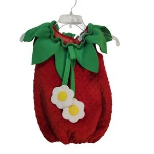 Princess Paradise Strawberry Costume Outfit Baby 12-18‎ Months Halloween Romper